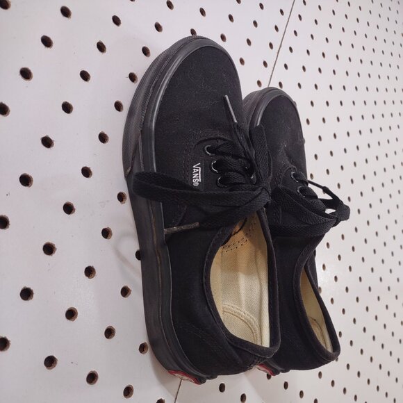 Vans Black Canvass Sneakers, Size Kids 1.5 - Picture 5 of 8